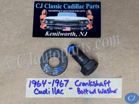 NEW 1964 1965 1966 1967 CADILLAC DEVILLE ELDORADO FLEETWOOD CALAIS 429 ENGINE CRANK CRANKSHAFT BOLT & WASHER